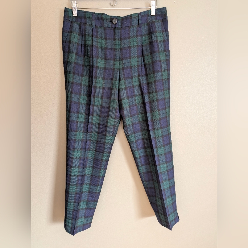 Pendleton Black Watch Plaid Wool Pants Size 10